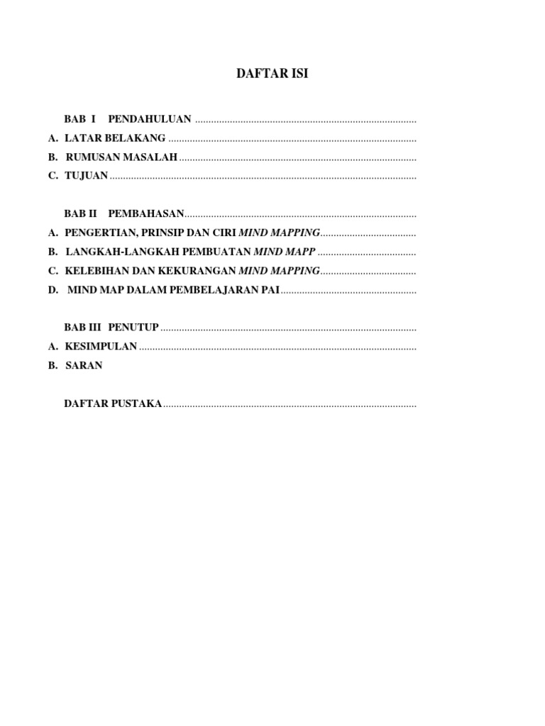 Makalah Peta Minda Pdf