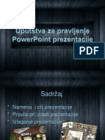 Uputstvo Za PPT Prezentaciju