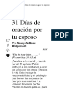 31 Días de Oración Por Tu Esposo - Artículos - Aviva Nuestros Corazones