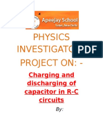 Physics Investigatory Project On - Charg