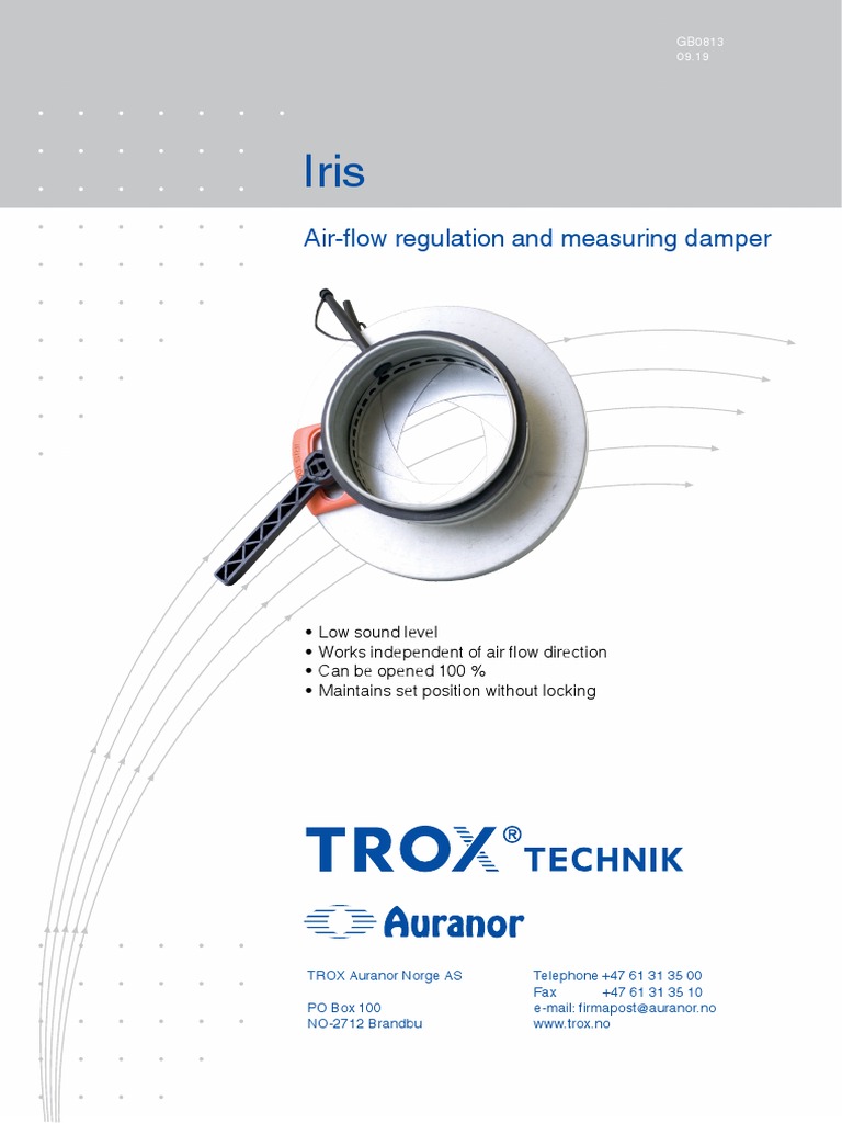 GB0813 Iris Dampers PDF Building Engineering Applied And