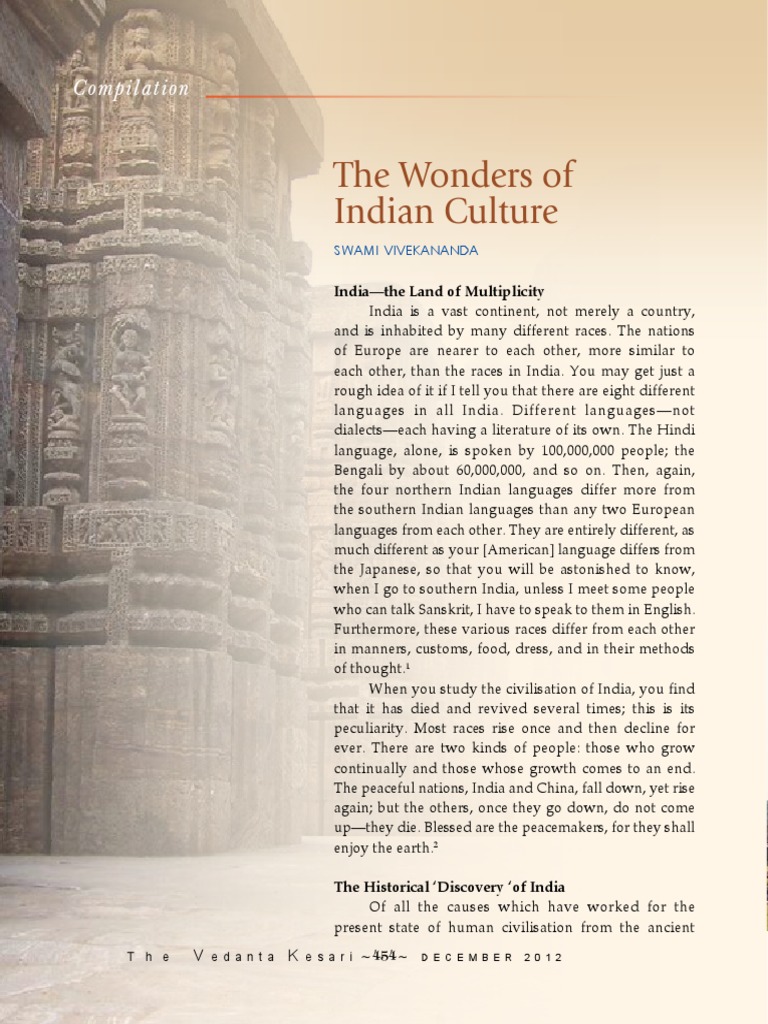 Indian Culture and Historical Insights | PDF | Ātman (Hinduism ...