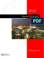 Memoria Anual 2018 Quimpac Sa