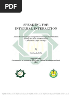 Speaking For Informal Interaction PDF