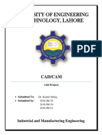 UET Lahore CAD Project Report