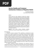 Service Quality of Customer