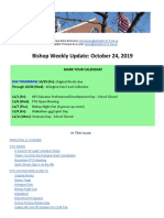 Bishop Weekly Update: October 24, 2019: Mark Your Calendar!