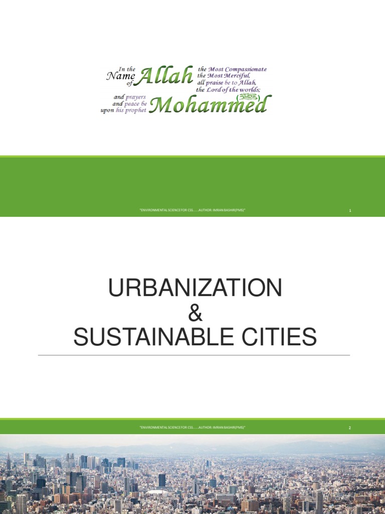 Sustainable Urbanization Pdf , Urbanization and Sustainability Striving ...