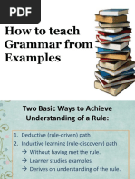 How To Teach Grammar From Examples