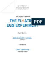 The FL Ating Egg Experiment: This Project Is Entitled
