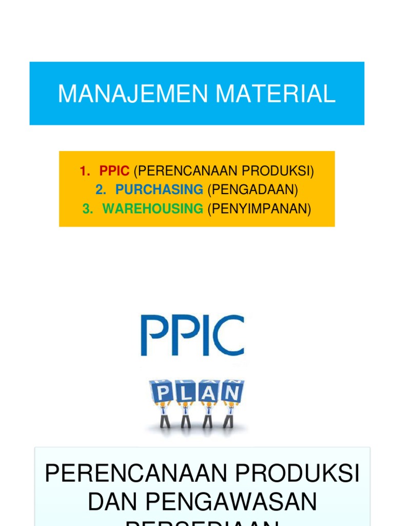 Manajemen Material - Ppic | PDF
