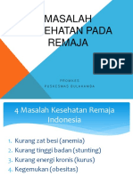 Masalah Kesehatan Pada Remaja