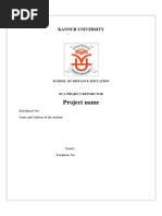 Project Name: Kannur University