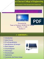 Solar Mobile Charger: Department of Electronics & Telecommunication Engineering