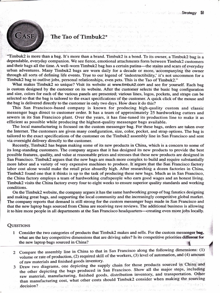2 Timbuk2 Pdf Economies Business