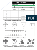 Fracciones Para Cuarto Grado de Primaria