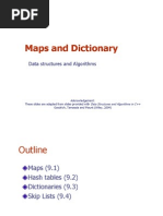 Maps and Dictionary: Data Structures and Algorithms