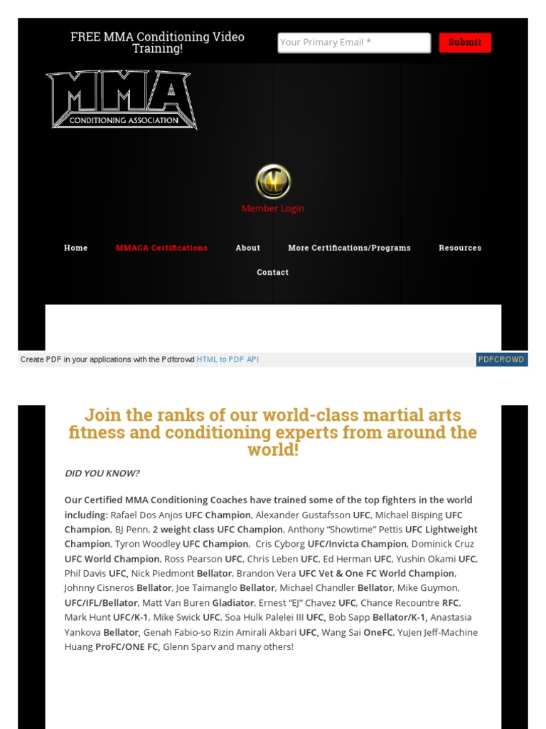Mixedmartialartsconditioningassociation Com Mma Conditioning PDF