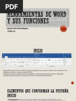 Herramientas de Word y Sus Funciones