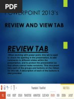 Review and View Tab