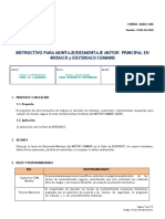 Instructivo Desmontaje-Montaje Motor Diesel Eh3500ac2 y Eh4000ac2 Revisado (Falta Lista Chequeo Final)