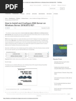 How To Install and Configure DNS Server On Windows Server 2016/2012 R2?
