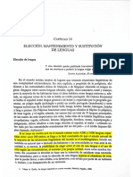 Elección, Mantenimiento y Sustitución de Lenguas.