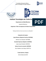Estequiometría de las reacciones de combustión en el Instituto Tecnológico de Tuxtla Gutiérrez