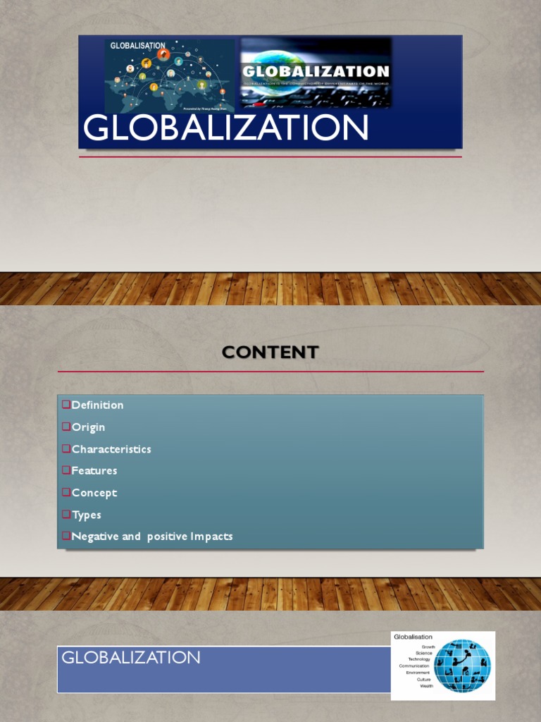 Understanding Globalization: Key Concepts | PDF | Globalization ...