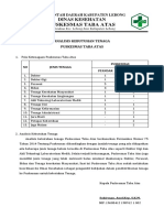 Analisis kebutuhan tenaga