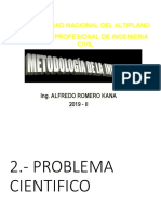 2.- Problema Cientifico