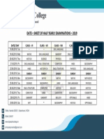 Half Yearly Time Table