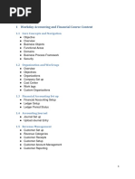 Workday Finance Course content