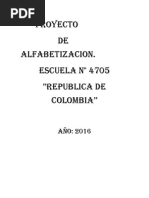Proyecto de Alfabetizacion