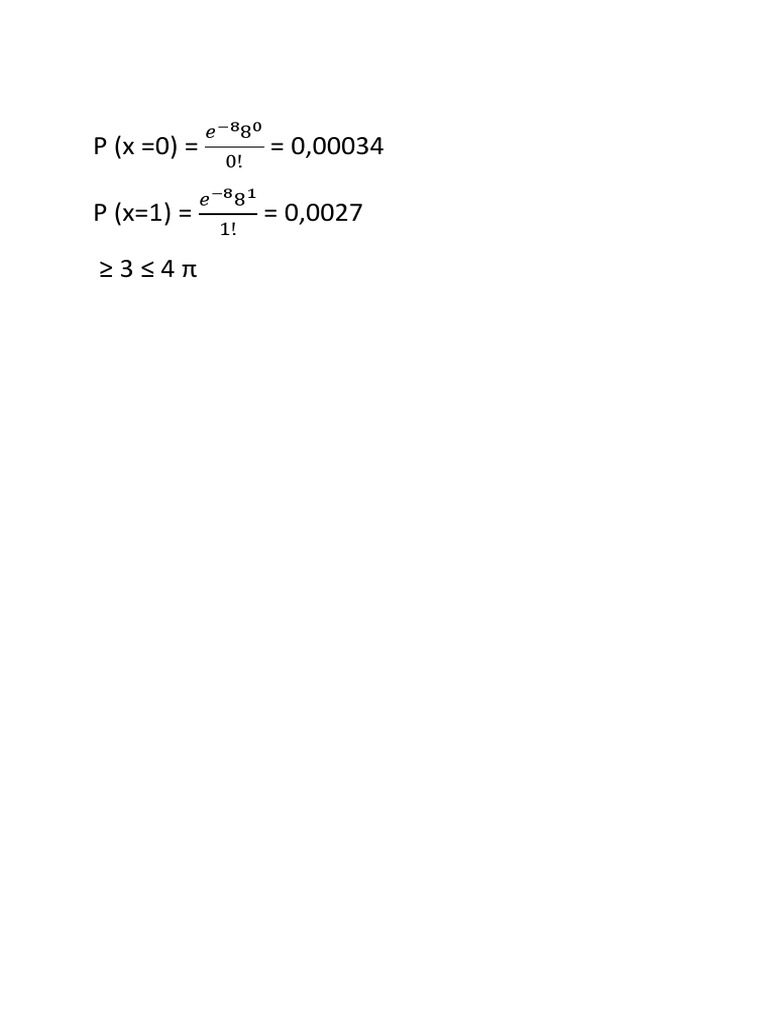 Probability Calculations for Poisson Distribution | PDF