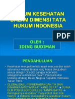 Hukum Kesehatan Dalam Dimensi Tata Hukum Indonesia