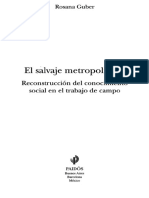 Rosana Guber - El salvaje metropolitano - Reconstrucción del conocimiento social en el trabajo de campo.pdf