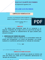 Orificios hidráulicos: cálculo de coeficientes y caudal