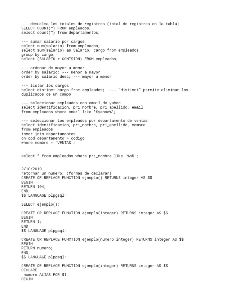 Script de Postgresql | PDF | Recuperación de información | Datos