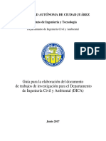 Manual para El Desarrollo Del Documento de Proyecto de Titulación DICA