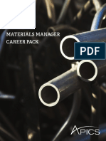 Materials Manager Career Pack