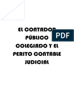 El Contador Público Colegiado y El Perito Contable Judicial
