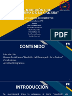 "2.5 Medición Del Desempeño de La Cadena": Logistica Y Cadenas de Suministro
