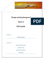 "Strategic Marketing Management": Report On Hilal Cup Kake