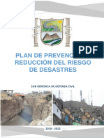 6209 - Plan de Prevencion y Reduccion Del Riesgo de Desastres San Martin de Porres PDF
