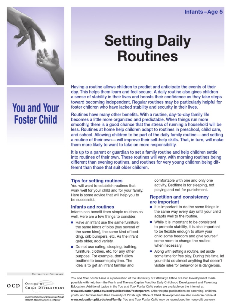Ocd Routines | PDF | Parenting | Relationships