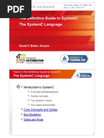 The Definitive Guide To Systemc: The Systemc Language