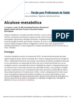 Alcalose Metabólica - Distúrbios Endócrinos e Metabólicos - Manuais MSD Edição Para Profissionais