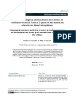 Dialnet ConcienciaFonologicaYProcesosLexicosDeLaLecturaEnE 5475195 PDF
