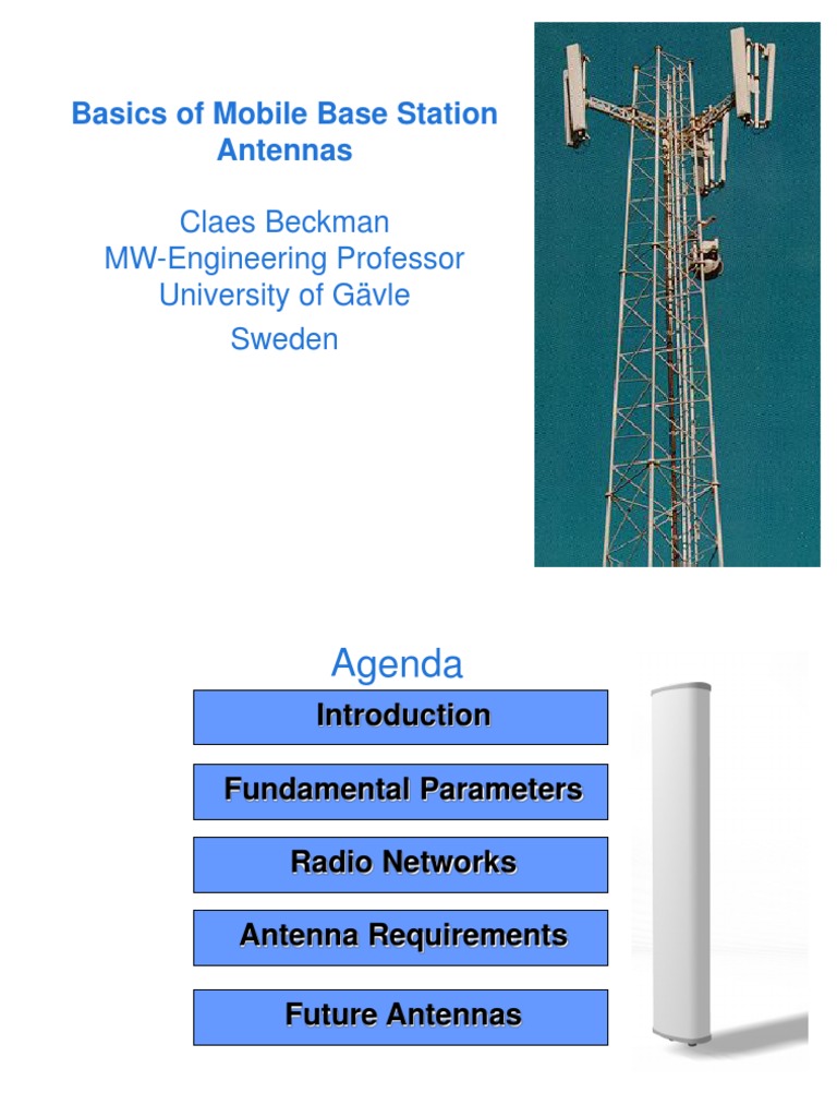 Mobile Base Station Antenna Fundamentals PDF Antenna (Radio) Base Station
